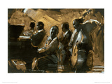 Blues On Gold Reproduction procédé giclée par Charlie Mackesy