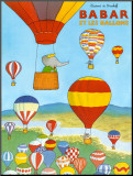 Babar et les ballons Mounted Print by Laurent de Brunhoff