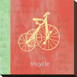 Vintage Toys Tricycle Stretched Canvas Print by Paula Scaletta