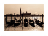 Gondolas, Venice Giclee Print by Anon 