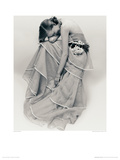 Tiered Evening Dress, March, 1951 Gicleetryck av Norman Parkinson