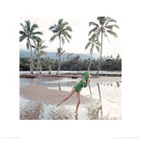 Tahiti, Vogue May 1965 Giclée-tryk af Norman Parkinson
