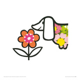 Happy Sausage Dog Giclee Print by Jane Foster