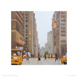 7th Avenue - New York Giclee Print by Jon Barker