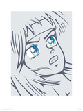 Girl in Grey Giclee Print by Terratag 
