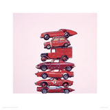Seven Reds Giclée-Druck von Jeremy Dickinson