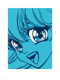 Girl in Blue Giclée-Druck von Terratag 