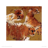 Cheetahs I Giclée-Druck von Wil Van Der Laan