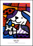 Ginger Mounted Print by Romero Britto