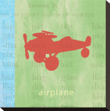 Vintage Toys Airplane Stretched Canvas Print by Paula Scaletta