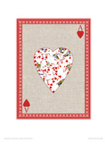 My Playful Heart Giclee Print by Angie Crowe