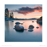 Sand Harbour Sunset Giclee Print by Elizabeth Carmel