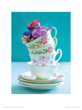 Pretty Cups and Flowers Giclee Print by Howard and Lauren Shooter and Floodgate