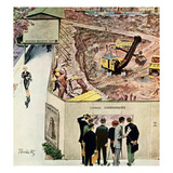 "Sidewalk Sideshow", November 21, 1959 Reproduction procédé giclée par Thornton Utz
