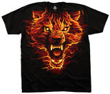Fantasy- Fire Wolf T-Shirts