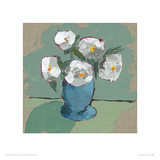 Becky's Blue Vase Giclee-trykk av Lara Bowen