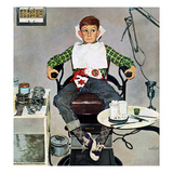 "In the Dentist's Chair", October 19, 1957 Reproduction procédé giclée par Kurt Ard