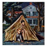 "Backyard Campers", September 5, 1953 Giclee Print by Amos Sewell