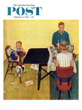 "Dinner for Two" Saturday Evening Post Cover, February 7, 1953 Giclee Print by Jack Welch