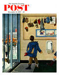 "Lost His Mitten" Saturday Evening Post Cover, December 14, 1957 Giclee Print by Ben Kimberly Prins