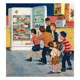 "Refrigerator Raid", February 19, 1955 Giclee Print by Amos Sewell