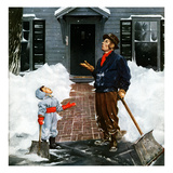 "More Snow", December 29, 1951 Giclee Print by George Hughes