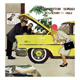 "Checking it Out", November 15, 1958 Reproduction procédé giclée par Kurt Ard