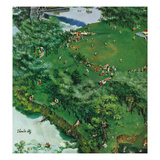 "Picnicking on the Fourth", July 4, 1959 Reproduction procédé giclée par Thornton Utz