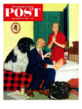"Dr. and the Dog" Saturday Evening Post Cover, November 21, 1953 Giclee Print by Richard Sargent