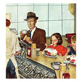 "Banana Split", August 16, 1952 Giclee Print by Amos Sewell