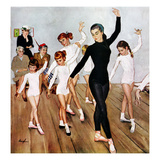 "Ballet Class", November 3, 1956 Giclee Print by George Hughes