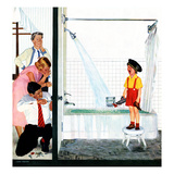 "Overflowing Tub", December 3, 1955 Giclee Print by John Falter