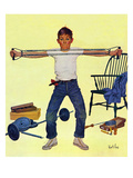 "Working Out", March 14, 1959 Giclee Print by Kurt Ard