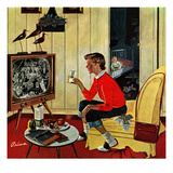 "New Years Eve Babysitter", January 4, 1958 Reproduction procédé giclée par Ben Kimberly Prins
