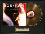 Bon Jovi - "7800° Fahrenheit" Gold LP Framed Memorabilia