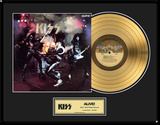 KISS - "Alive!" Gold LP Framed Memorabilia