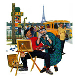 "Parisian Artist & Tourist", July 11, 1959 Giclee Print by Richard Sargent