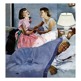 "Telling Mom About Her Date", January 24, 1953 Giclee Print by George Hughes