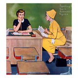"Parent - Teacher Conference", December 12, 1959 Giclee Print by Amos Sewell