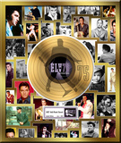 Elvis Presley - 75 Anniversary Gold LP Framed Memorabilia