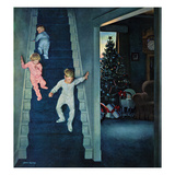 "Christmas Morning", December 24, 1955 Giclee Print by John Falter