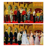 "Wedding and Rehearsal", June 2, 1956 Giclee Print by Earl Mayan