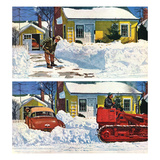 "Plowed-Over Driveway", December 18, 1954 Giclee Print by Earl Mayan