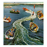 "Making a Wake", July 26, 1958 Reproduction procédé giclée par Ben Kimberly Prins