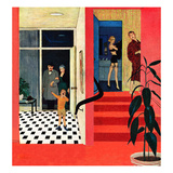 "Early Guests", November 23, 1957 Giclee Print by George Hughes
