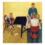 "Dinner for Two", February 7, 1953 Giclee Print by Jack Welch