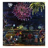 "Fireworks", July 4, 1953 Reproduction procédé giclée par Ben Kimberly Prins