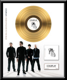 Coldplay - "A Rush of Blood to the Head" Gold LP Framed Memorabilia