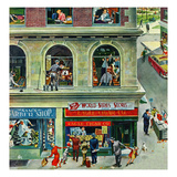 "World Series Scores", October 2, 1954 Reproduction procédé giclée par Thornton Utz