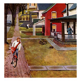 "Paperboy", April 14, 1951 Reproduction procédé giclée par John Falter